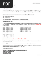 Travail Individuel À Distance. 1er Semestre. 2021