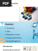 Anti Parkinsonian Agents