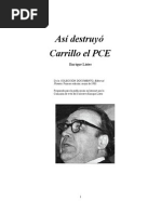 Así Destruyó Carrillo Al PCE - Enrique Lister