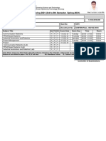 6TH Semester Final Admit Card