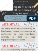 WIKA - Aralin 6 Talumpati Ni Dilma Rouseff