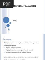 Mathematical Fallacies