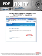 Installing and Managing Databases With Primavera P6 Pro Release 8.2