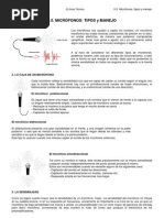 II 5 Microfonos Tipos y Manejo