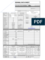 Personal Data Sheet