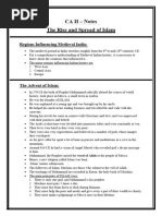 Rise and Spread of Islam Notes