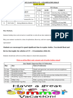 XI XII Class Test and UT-1 Test Date Sheet 24