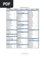 Lista Precios Konzumas