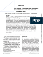 Mandibular Alveolar Bone Thickness in Untreated Class I Subjects With Different Vertical Skeletal Patterns: A Cone-Beam Computed Tomography Study