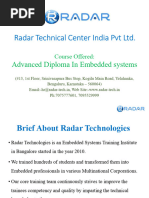 Advanced Diploma in Embedded Systems Course Syllabus - Radar Technologies.