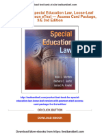 Test Bank For Special Education Law, Loose-Leaf Version With Pearson Etext - Access Card Package, 3/E 3rd Edition Download PDF