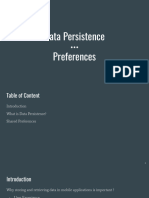 04.1 Data Persistence - Preferences