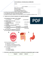 Evaluacion de Ciencia y Tecnologia Ii Bimestre