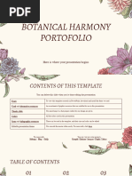 Botanical Harmony Portfolio by Slidesgo