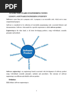 Software Engineering Notes