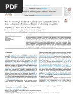 Born For Marketing - The Effects of Virtual Versus Human Influencers On Brand Endorsement Effectiveness - The Role of Advertising Recognition