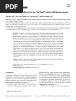 Surgical Considerations For The "Perfect" Colorectal Anastomosis