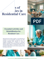 M4 Types of Activities in Residential Care