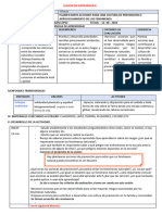 Sesion Planificamos Acciones para Una Cultura de Prevencion o Aprovechamiento de Los Fenomenos