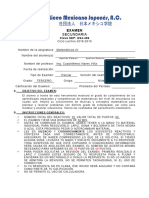 Examen Diagnóstico Final 2018 - 2019 Matemáticas III Ing. Cuauhtémoc Nares Villa