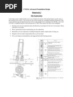 CV8310 Advanced Foundation Design - Homework 2 Site Exploration Statement