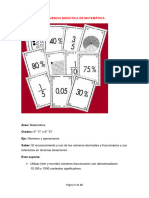 3° Secuencia Matemática 6° - Números Decimales y Fraccionarios