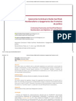 Autonomia Contratual e Razão Sacrificial - Neoliberalismo e Apagamento Das Fronteiras Do Jurídico