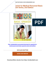 (PDF Download) Test Bank For Spanish For Medical Personnel Basic Spanish Series, 2nd Edition Fulll Chapter