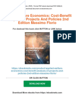 PDF Applied Welfare Economics: Cost-Benefit Analysis of Projects and Policies 2nd Edition Massimo Florio Download