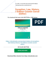 PDF States of Exception: Law, History, Theory 1st Edition Cosmin Cercel (Editor) Download