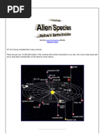 A-Z of Alien Species Active in Earths Evolution