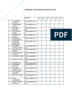 Attendance List For Bme Year4 Sem2 Maintenance Engineering1