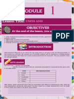 Module 1 - Units and Measurements