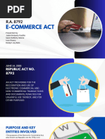 E Commerce Act