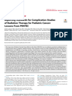 Reporting Standards For Complication Studies of Radiation Therapy For Pediatric Cancer: Lessons From PENTEC