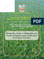 Manuel Des Droits Et Obligations Des Parties Prenantes Dans L'utilisation de L'espace Forestier