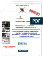 Offre de Formation Sur La Maitrise Et La Mise en Place de Strategies Et Techniques Avancees de Prevention Des Fraudes Monetiques1