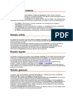 Estados de La Materia 2 AÑO TRABAJO INTEGRADOR