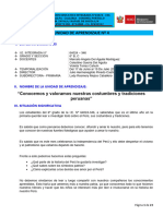 UNIDAD DE APRENDIZAJE CUATRO - 6° Grado 64024 - 2024