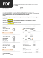 Job Order Costing Problem & Solution