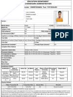 Chandigarh TGT Application