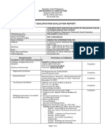 Post Qua Report - Magsaysay Spis