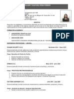 Curriculum Vitae - VERA FERRER ZULARY YULEYSSI