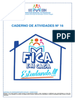 Caderno de Atividades #16: Secretaria Municipal de Educação e Ensino Integral