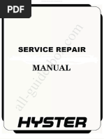 Hyster E024 (S135FT, S155FT) Forklift Service Repair Manual