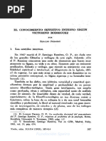 2231 - El Conocimiento Sensitivo Interno Segun Victorino Rodriguez