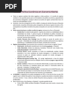 Teoria e Política Econômica em Economia Abertas