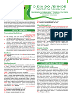 Folheto - XXII DOMINGO COMUM - ANO B - 01-09-2024