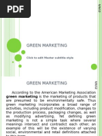 Green Marketing: Click To Edit Master Subtitle Style