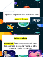 Comprensión de Lectura Cuento, Formacion de Planetas 3°